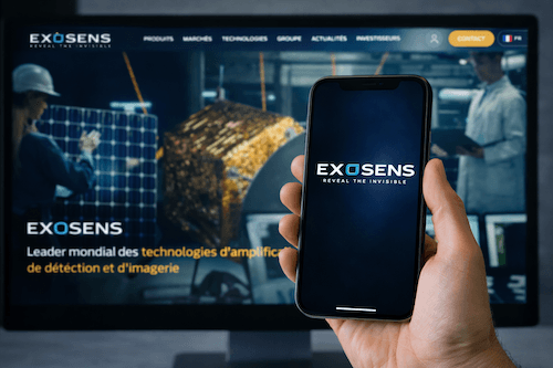 L'action Exosens dépasse les +108 % en un an et vise une résistance clé à 72,90 €