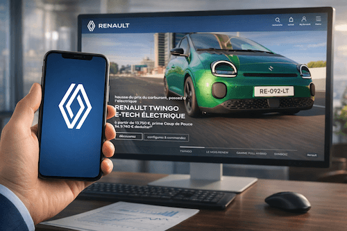 Renault confie sa Twingo E-Tech à l'artiste Joshua Vides sur les Champs-Élysées