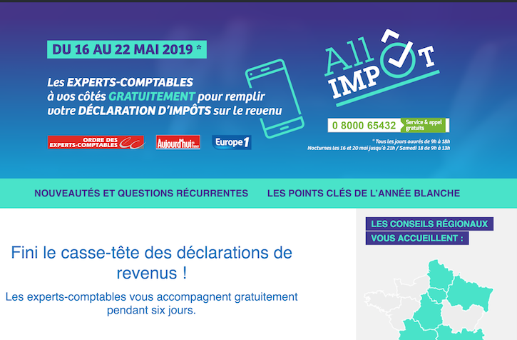 Déclaration d'impôt : un numéro gratuit pour se faire aider par un expert-comptable