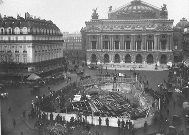 Grogne contre la construction du métro Place de l’Opéra - 17 février 1903