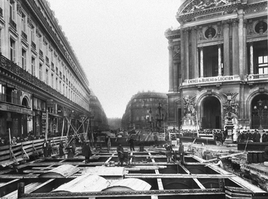 Construction métro opéra